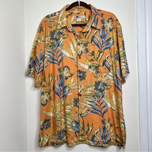 Vintage Joe Marlin Casual Button Down Tropical Hawaiian Shirt Men’s Size XL